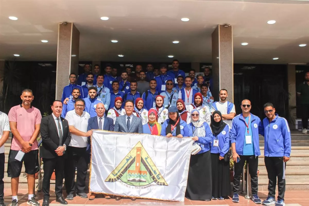 جانب من فعاليات أسبوع شباب الجامعات والمعاهد العليا