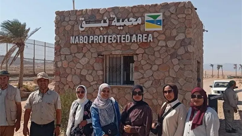 حملة بيئية للتخلص من المخلفات الصلبة والتوعية بمحمية نبق بجنوب سيناء