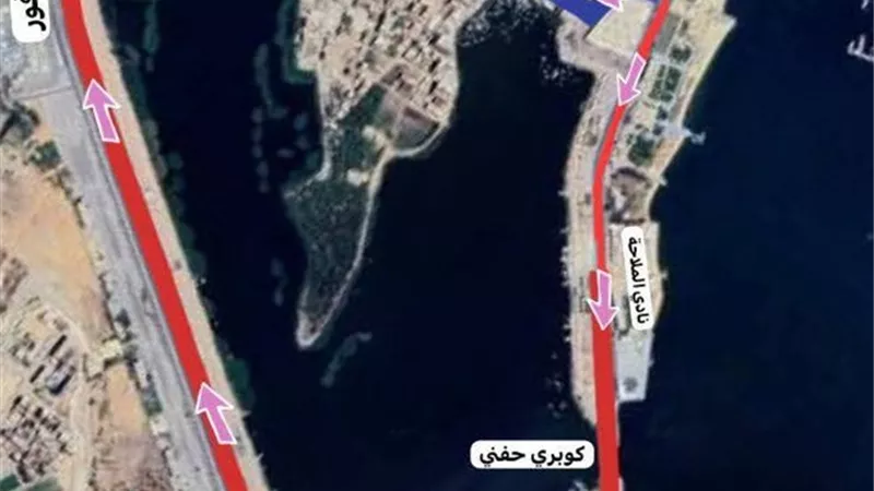  تحويلات مرورية جديدة بطريق البلاجات في الإسماعيلية