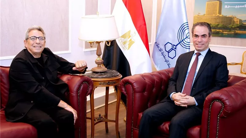 محمود سعد يزور ماسبيرو بعد غياب 14 سنة
