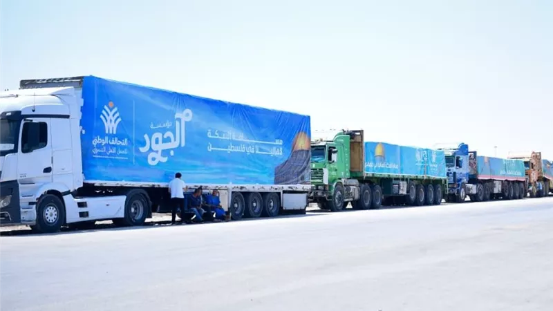 الهلال الأحمر المصري: إصرار من مصر على إنفاذ المساعدات والوقوف فى وجه العقبات والتحديات