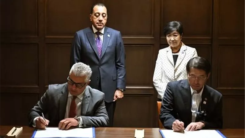 توقيع مذكرة للتعاون بين «اقتصادية قناة السويس» و«حكومة طوكيو» في مجال الهيدروجين الأخضر