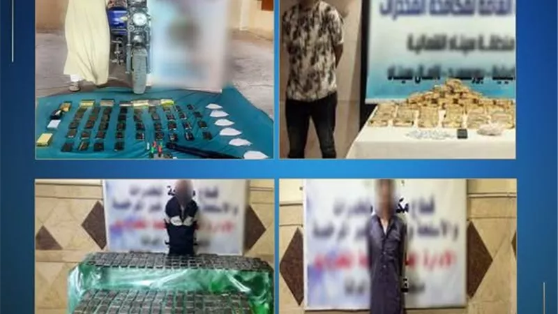 مصرع 3 عناصر جنائية شديدى الخطورة وضبط نص طن مخدرات |صور