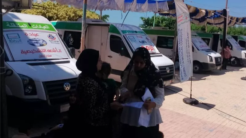 1217 مواطنًا تلقوا خدمات الكشف والعلاج خلال قافلة طبية في «خزان الوسطاني»