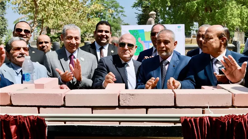 وضع حجر أساس إنشاء نادي مستشاري النيابة الإدارية الجديد في المنيل |صور