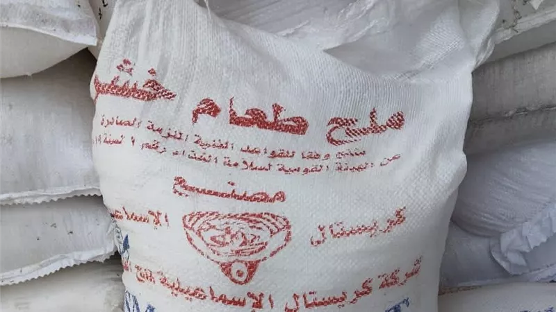 الدقهلية: ضبط 5 طن ملح غير مطابق للمواصفات 