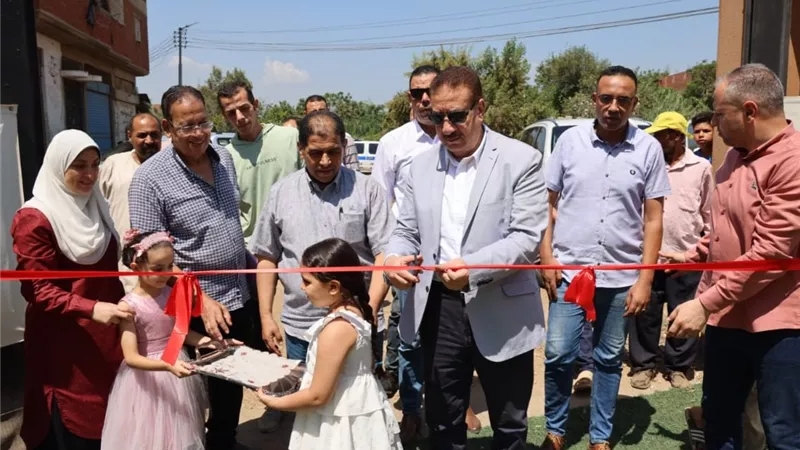 محافظ المنوفية يفتتح مشروع محطة رفع صرف صحى قرية سرسموس 