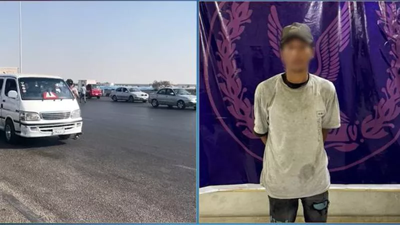 الداخلية تكشف تفاصيل فيديو التعدي على سائق أعلى الطريق الدائري