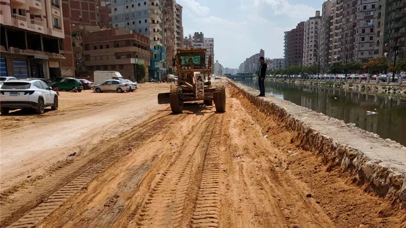 تطوير كورنيش محور محلة منوف.. شريان عمراني ومروري جديد في طنطا 