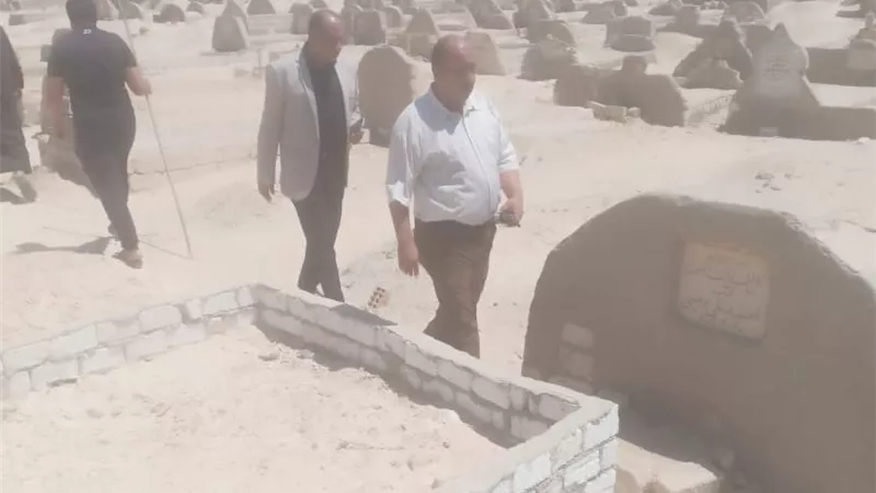  استجابة عاجلة لوقف تسرب مياه بمنطقة مقابر ميدوم بالواسطى