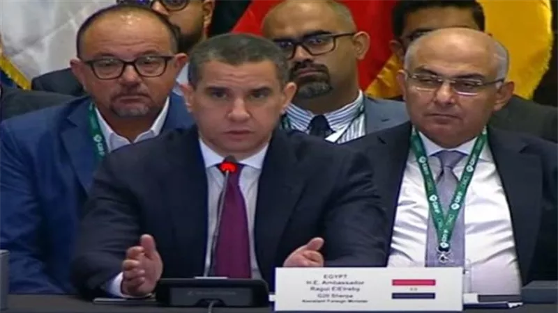 ممثل مصر فى مجموعة العشرين يندد: سياسية التجويع تستخدم لكسر الشعب الفلسطينى