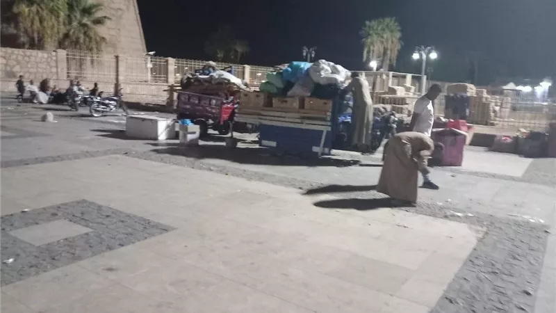 رفع الإشغالات وإزالة التعديات بأحياء الأقصر