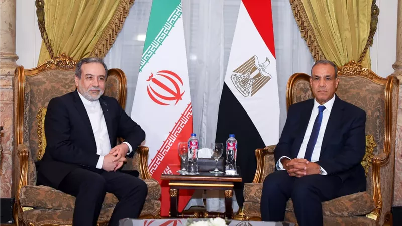 وزير الخارجية يستقبل نظيره الإيراني بالقاهرة