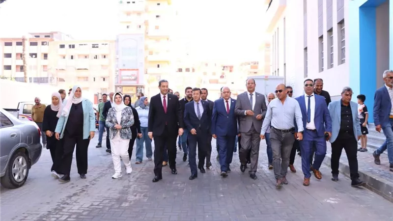 محافظ دمياط يفتتح منطقة الشهداء ضمن مشروع تطوير المناطق غير المخططة