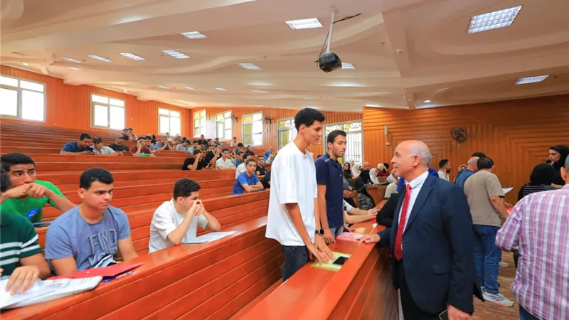 جامعة كفر الشيخ الأهلية تبدأ استقبال الطلاب الجدد لإنهاء إجراءات القيد والتسجيل