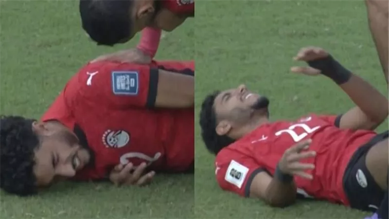 تفاصيل إصابة عمر مرموش في لقاء مصر وبوركينا فاسو