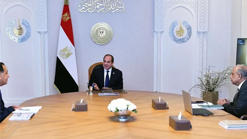 الرئيس السيسي يتابع مع مدبولي وعصمت التوسع في استخدام تقنية بطاريات التخزين