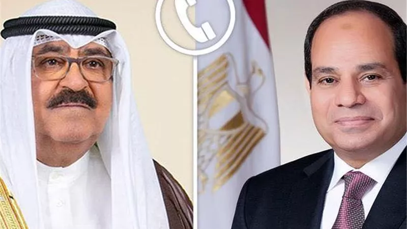 فى اتصال هاتفي.. الرئيس السيسي وأمير الكويت يدينان الهجوم الإسرائيلي على قطر