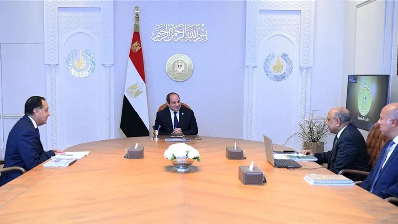 الرئيس يتابع استخدام تقنية بطاريات التخزين وإقامة المحطات المتصلة بمشروعات الطاقة المتجددة