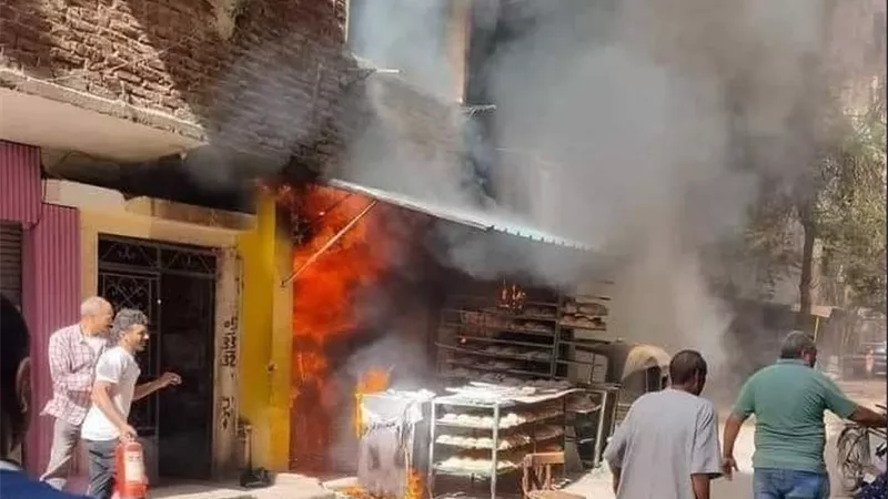 مصرع وإصابة شخصين في انفجار أسطوانة غاز داخل مخبز بالشرقية