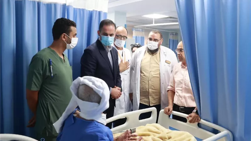 نائب وزير الصحة يتفقد مستشفى الأورام بسمالوط في المنيا