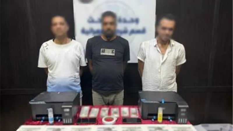 ضبط 3 أشخاص بالجيزة لتورطهم في تزوير العملات وترويجها
