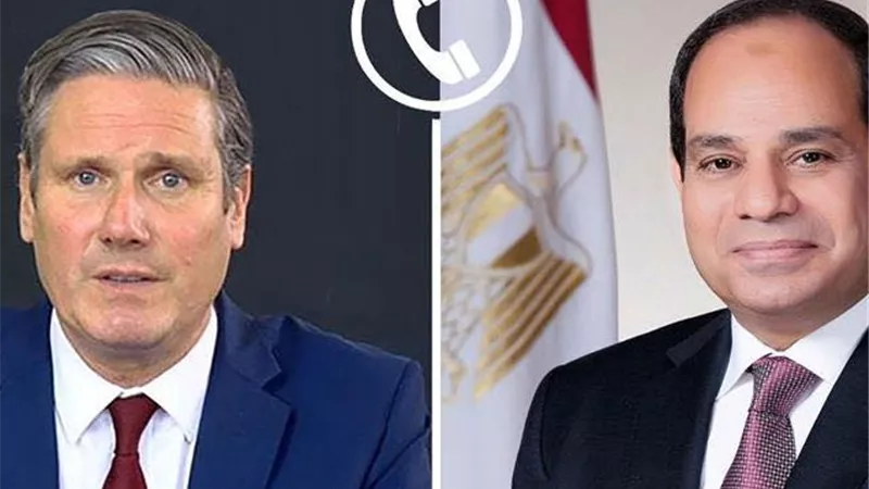 السيسي وستارمر: الاعتداء الإسرائيلي على قطر انتهاكاً سافراً للقانون الدولي وسيادة الدول