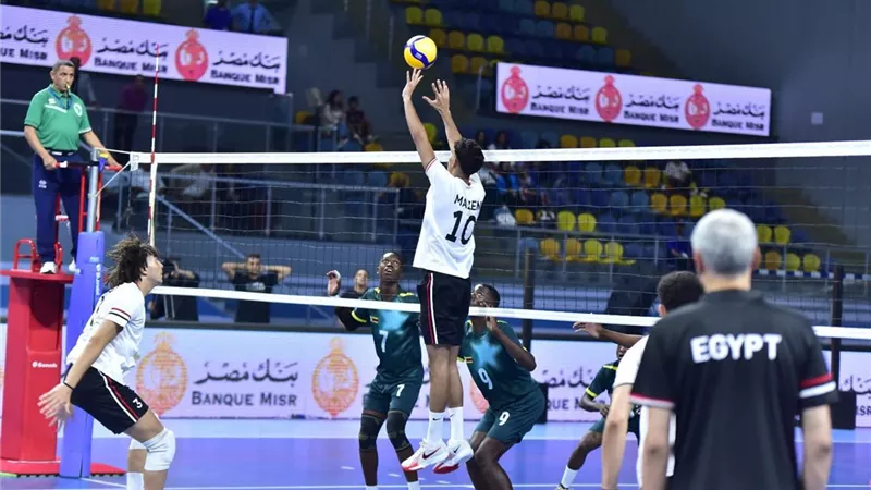 منتخب شباب الطائرة يهزم زيمبابوي في افتتاح بطولة إفريقيا بالقاهرة 