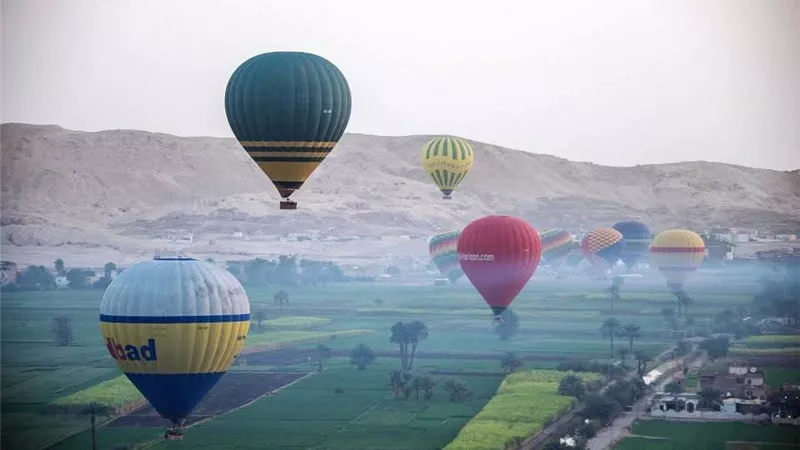 68 رحلة بالون تزين سماء الأقصر وعلى متنها 1900 سائح أجنبي
