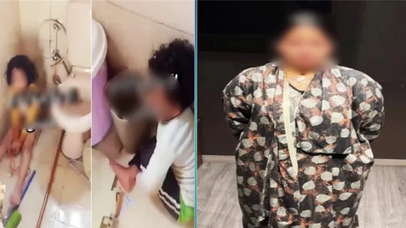 أرسلت فيديو للأب.. الأم المتهمة بضرب طفليها بطنطا: 