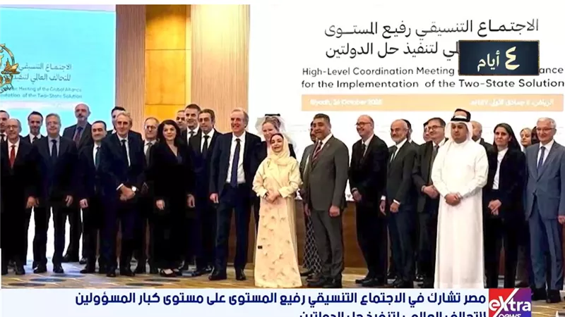 مصر تشارك في الاجتماع التنسيقي للتحالف العالمي لتنفيذ حل الدولتين|فيديو