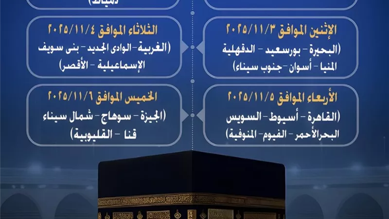 الداخلية تعلن البدء في إجراء قرعة الحج بعدد من مديرات الأمن |تفاصيل