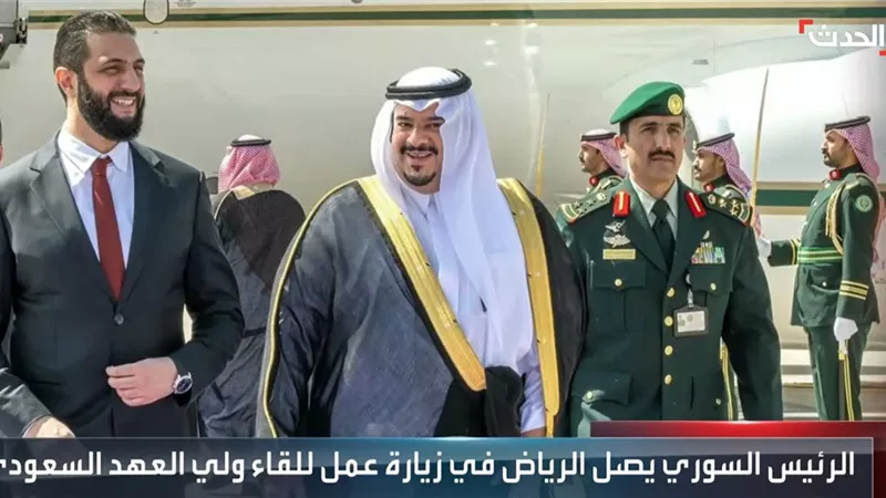 الرئيس السوري يصل الرياض للقاء ولي العهد السعودي|فيديو