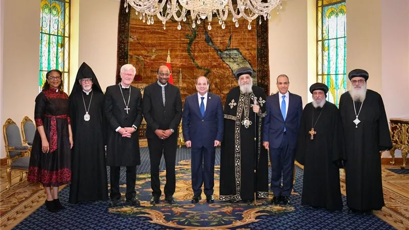 الرئيس السيسى يشيد باستضافة الكنيسة القبطية المؤتمر السادس لمجلس الكنائس العالمي