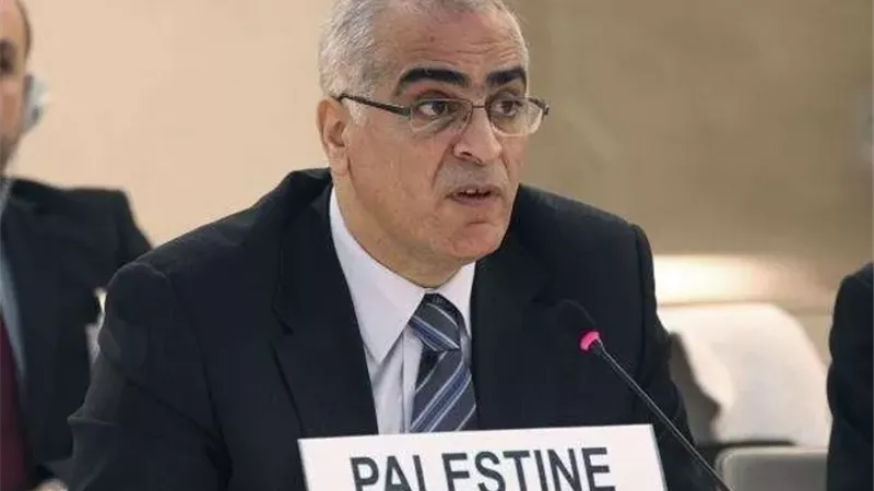 مندوب فلسطين لدى الأمم المتحدة يدعو إلى تحرك دولي لتثبيت وقف إطلاق النار في غزة