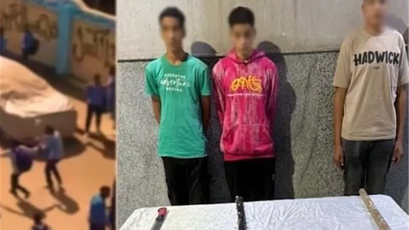 بدأت بالهزار.. مشاجرة بالأسلحة والشوم بين طلاب مدرسة بأسيوط والأمن يتدخل 