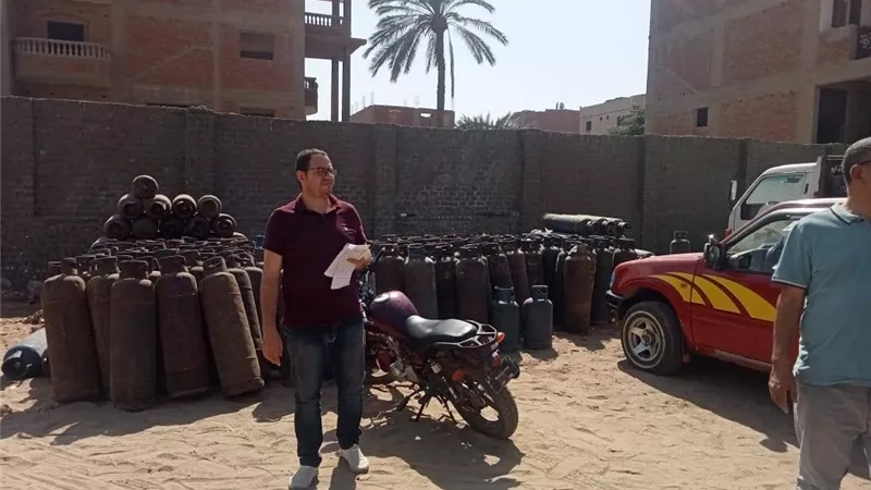 محافظة الجيزة تضبط 250 أسطوانة بوتاجاز قبل بيعها في السوق السوداء