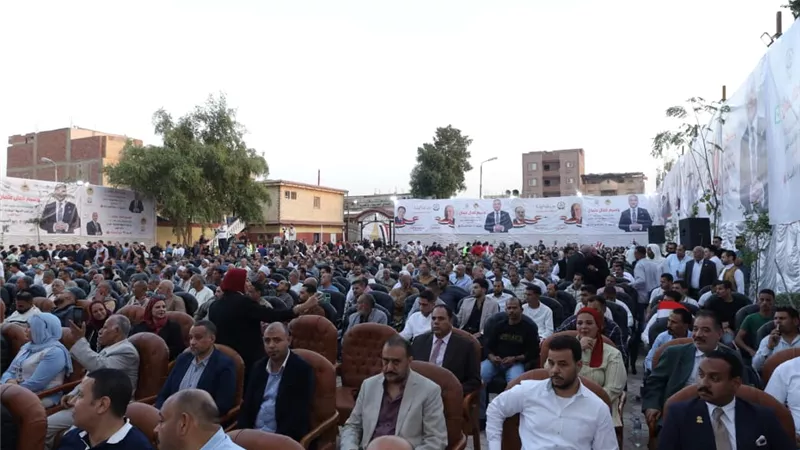 مؤتمر جماهيري حاشد للجبهة الوطنية في الجيزة دعما لمرشحي الحزب بانتخابات النواب