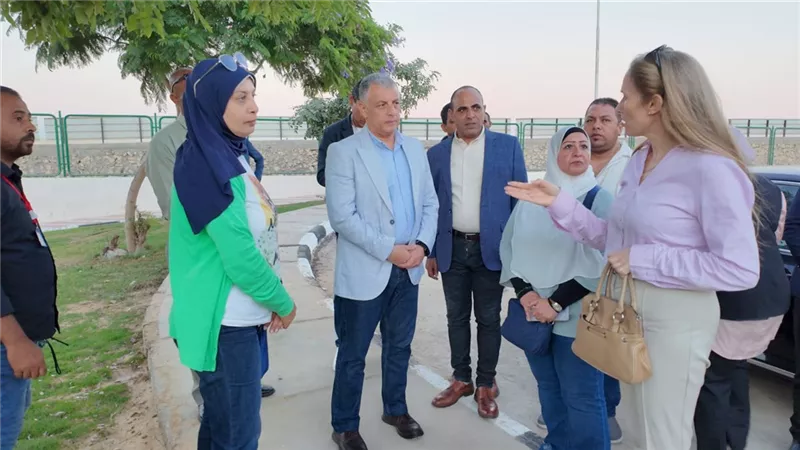 محافظ الإسماعيلية يتفقد أعمال تطوير الجناح الثالث بالقرية الأوليمبية