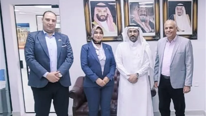 وفد جامعة دمنهور في زيارة رسمية للملحقية الثقافية 