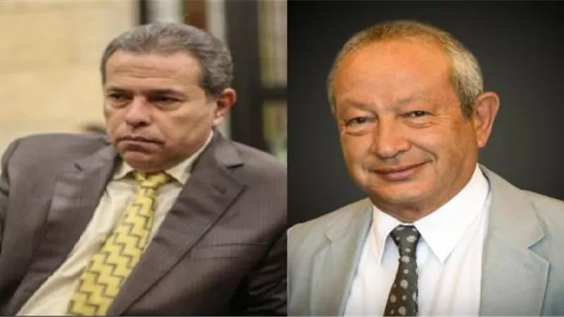 رسالة تقدير من عكاشة لساويرس بعد الإشادة بفاروق حسني