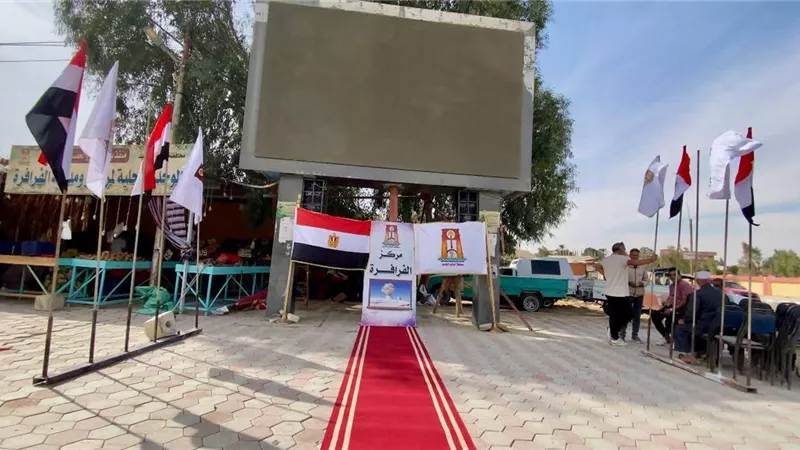 الوادى الجديد تنهي تجهيز أماكن متابعة افتتاح المتحف المصري|صور