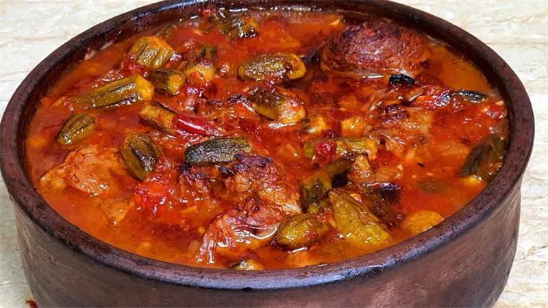 طريقة عمل طاجن البامية باللحم بأسلوب الشيف غادة التلي