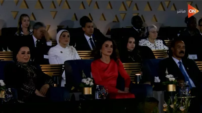 ابنة الرئيس السيسي تشارك في حفل افتتاح المتحف الكبير| فيديو