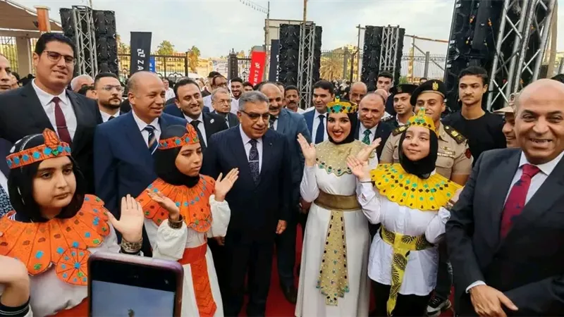 المنصورة تحتفل بافتتاح المتحف المصري الكبير | صور