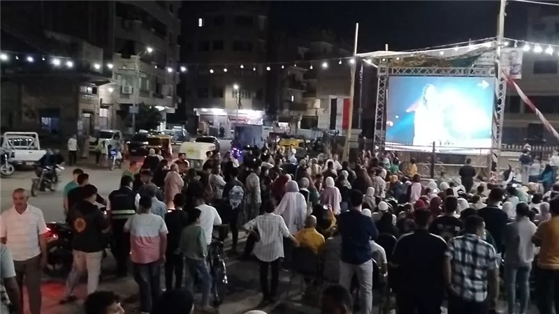رئيس مجلس قويسنا تشارك المواطنين مشاهدة افتتاح المتحف الكبير