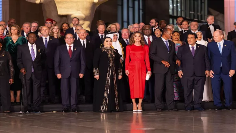 الملكة رانيا:  حفل افتتاح المتحف  يجسد حاضر وتاريخ مصر