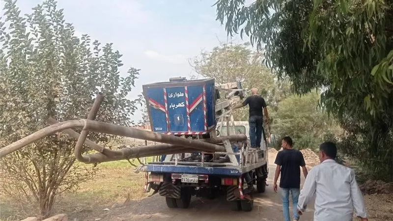 محافظ الشرقية يستجيب للأهالي.. رفع كفاءة منظومة الإنارة بمركز ههيا|صور
