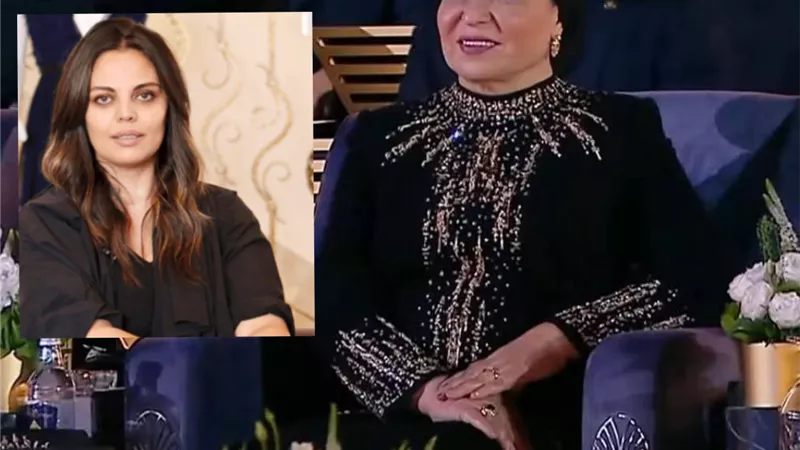مصممة فستان قرينة الرئيس لـ«إيجبتك»:  كل الرموز الفرعونية والنقوش تم خياطتها يدوياً