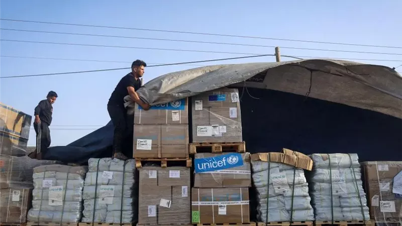 47 ألف مادة إغاثية.. «الهجرة الدولية» تواصل دعم النازحين في غزة 